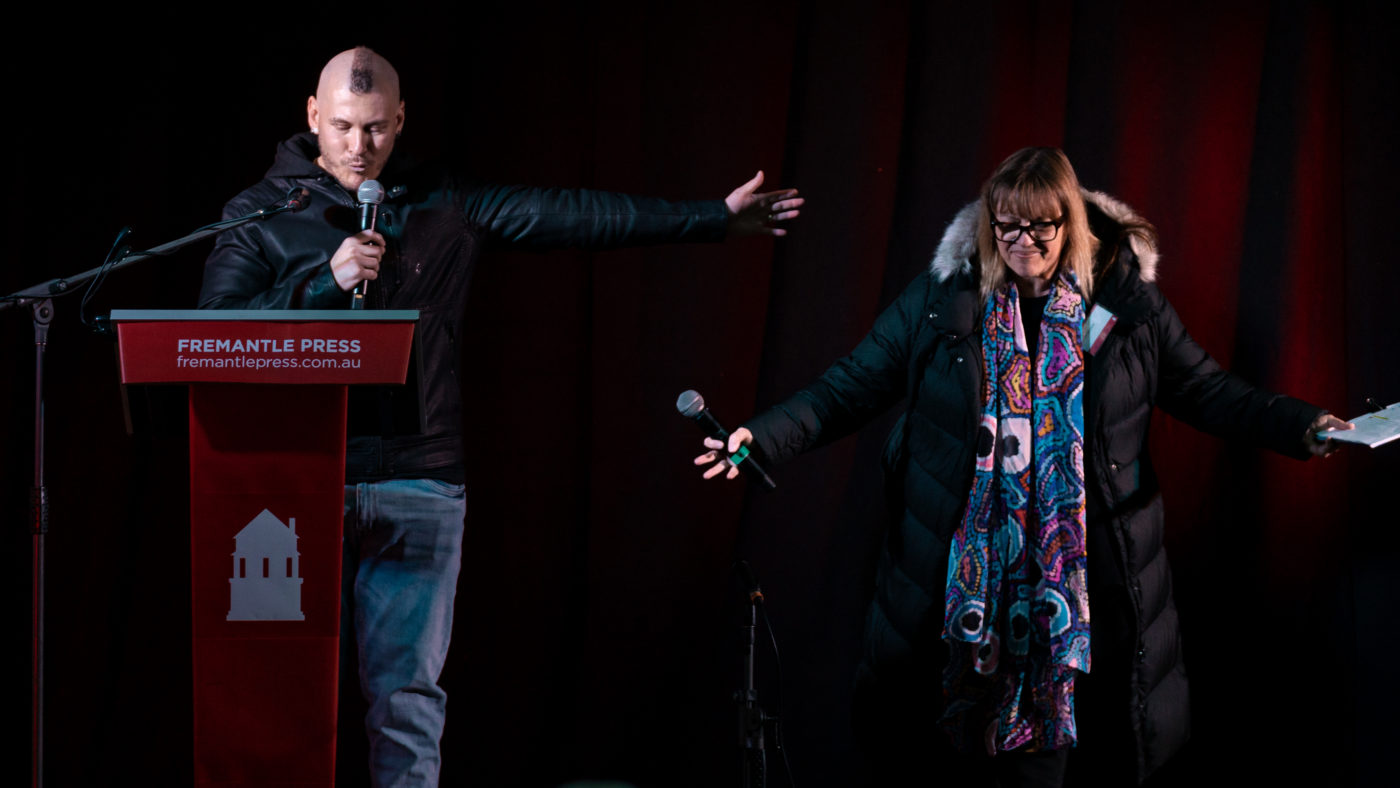 Holden Sheppard and Helen Milroy