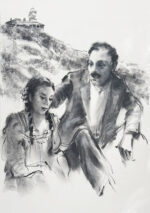 SOLD Original artwork by Brian Simmonds from the Lighthouse Saga #1